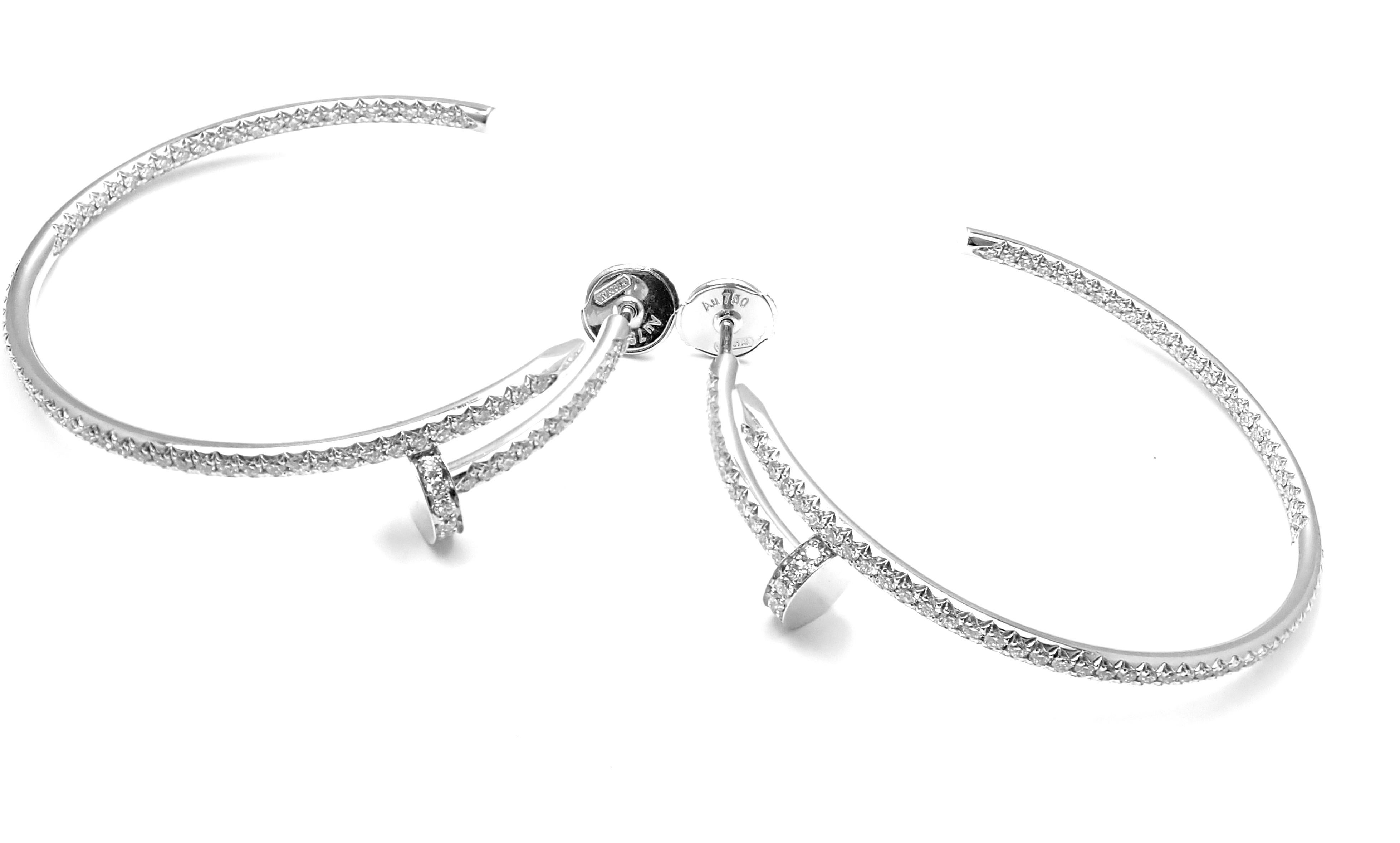 cartier nail hoop earrings