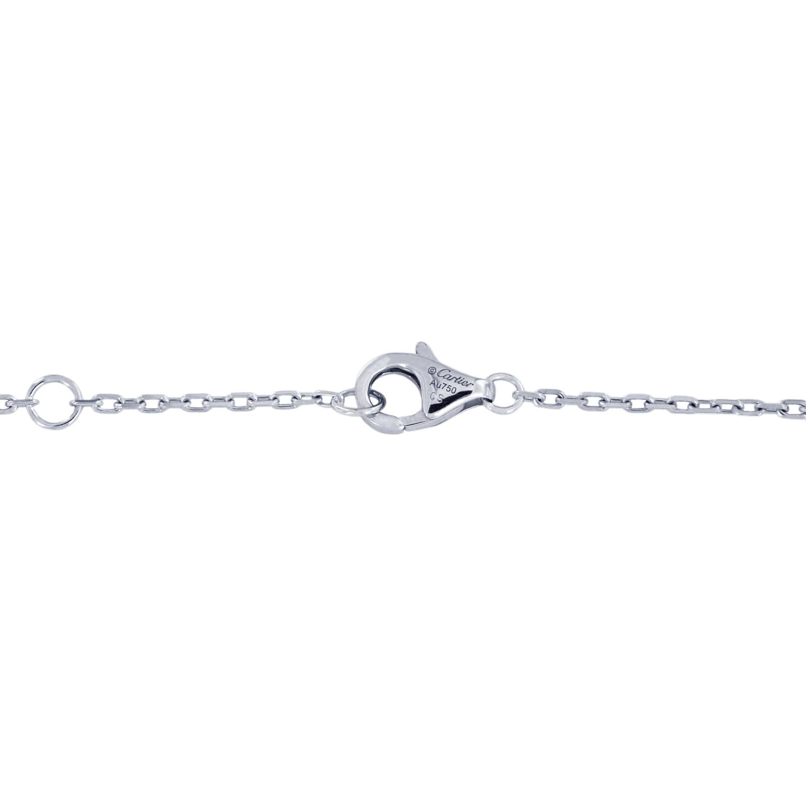 cartier nail necklace white gold