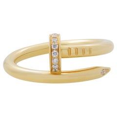 Cartier Juste Un Clou - Anello con diamanti in oro giallo 18 carati Taglia 54 US 7
