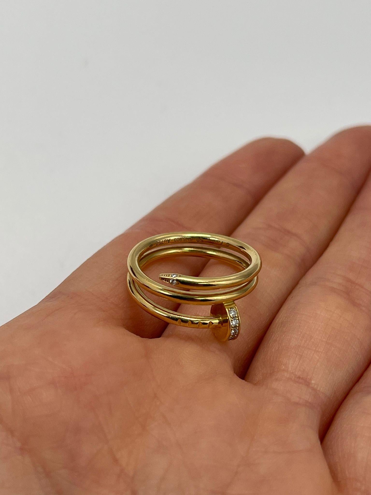 Women's Cartier Juste un Clou Diamond Ring 50