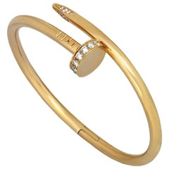 Cartier Juste Un Clou Diamond Rose Gold Bangle Bracelet