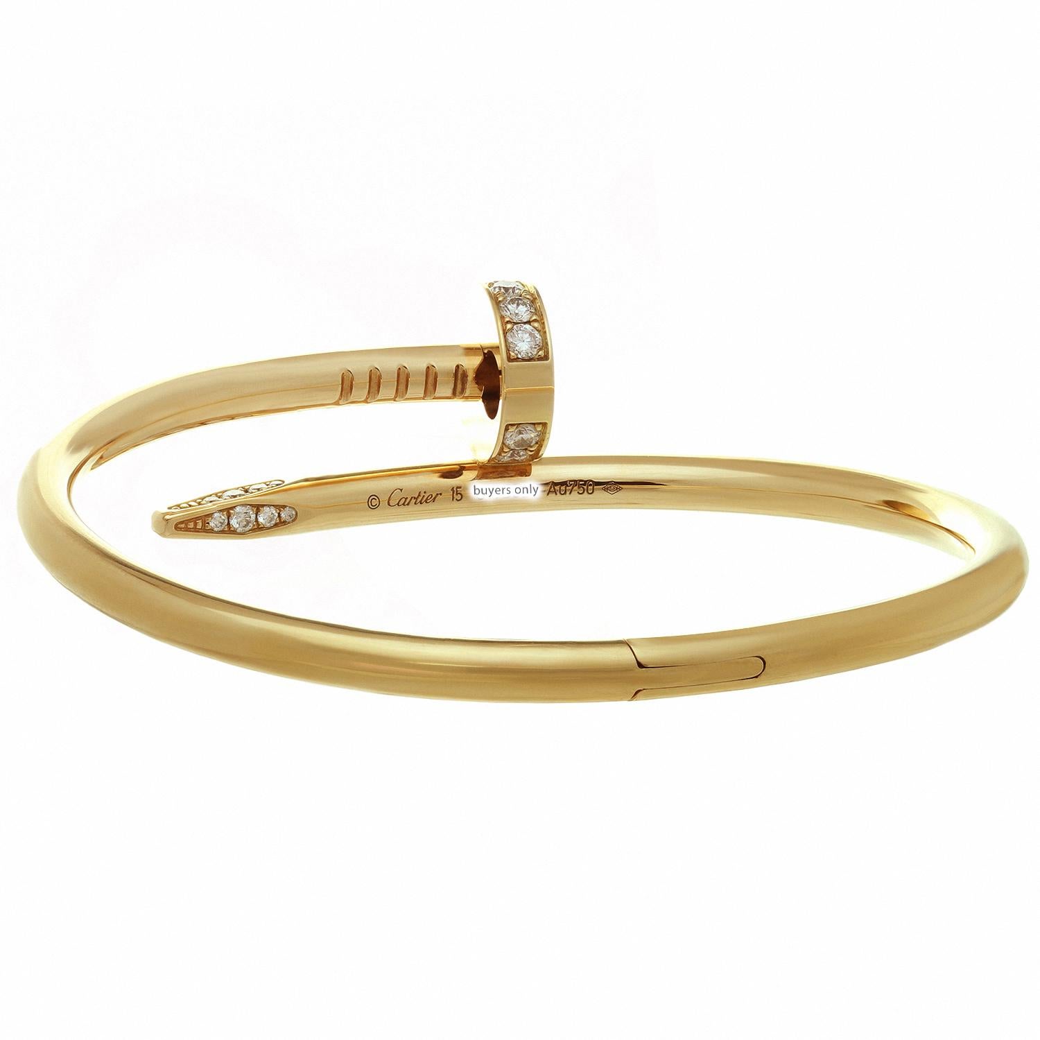 Cartier Juste Un Clou Diamond Rose Gold Bangle Bracelet 2