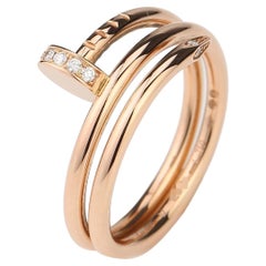 Cartier Juste Un Clou Diamond Rose Gold Engagement Ring