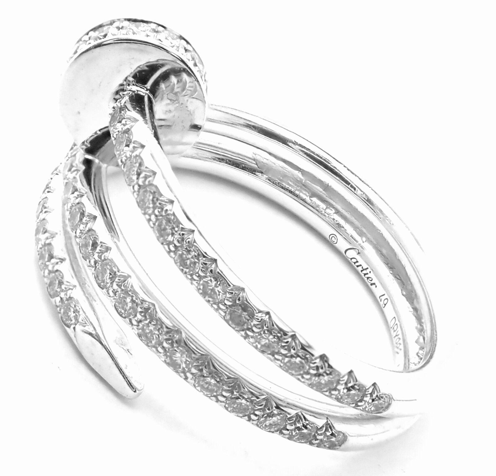 Cartier Juste un Clou Diamant-Ring aus Weißgold (Brillantschliff) im Angebot
