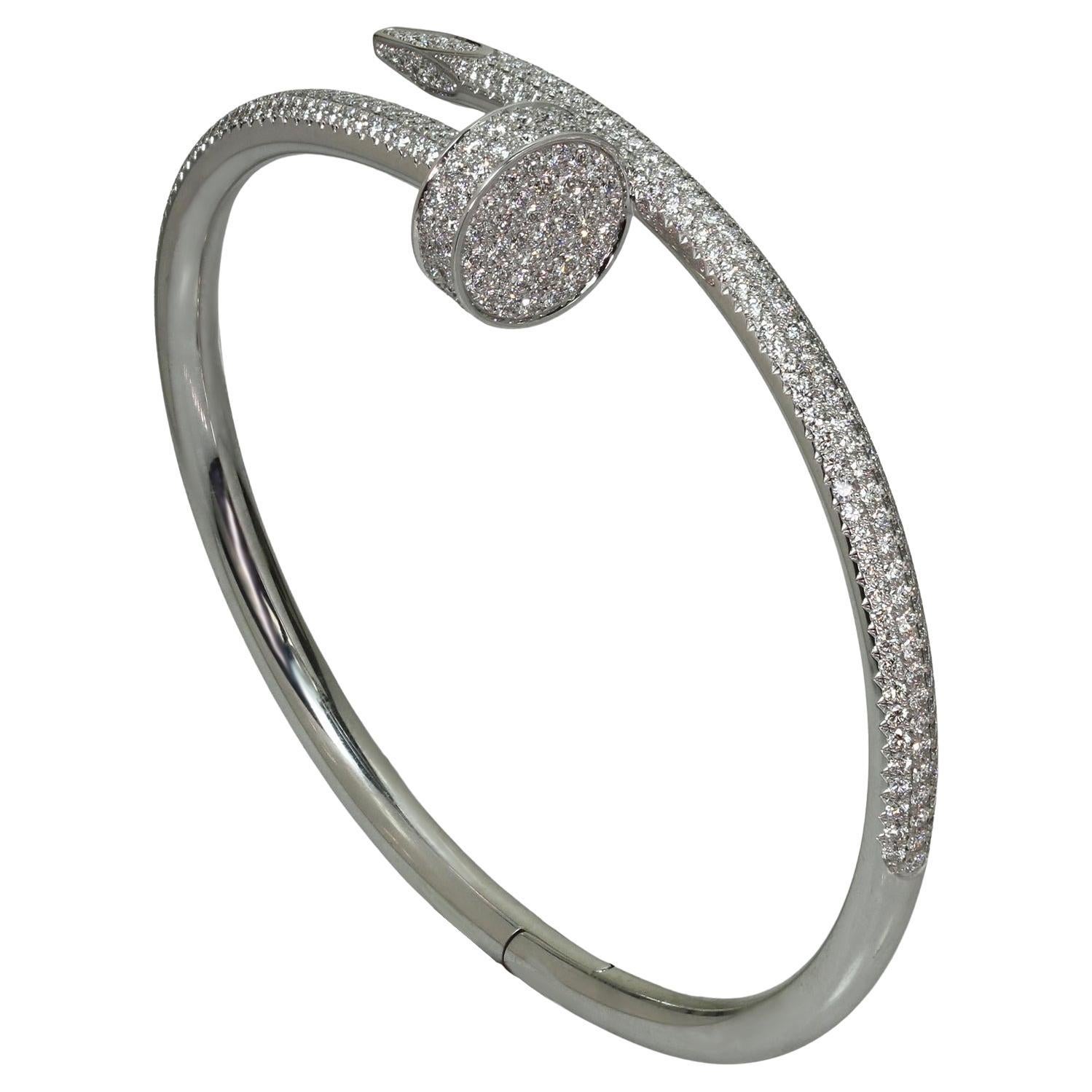 Details more than 123 cartier nail bracelet silver best