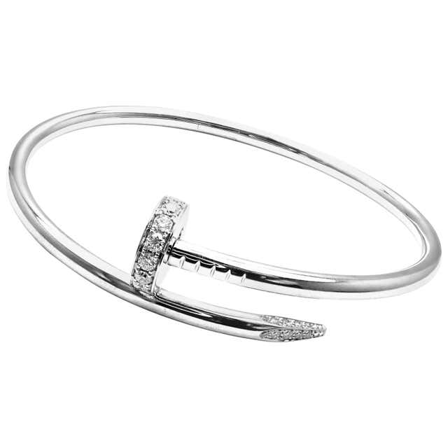 White gold nail bracelet Clearance