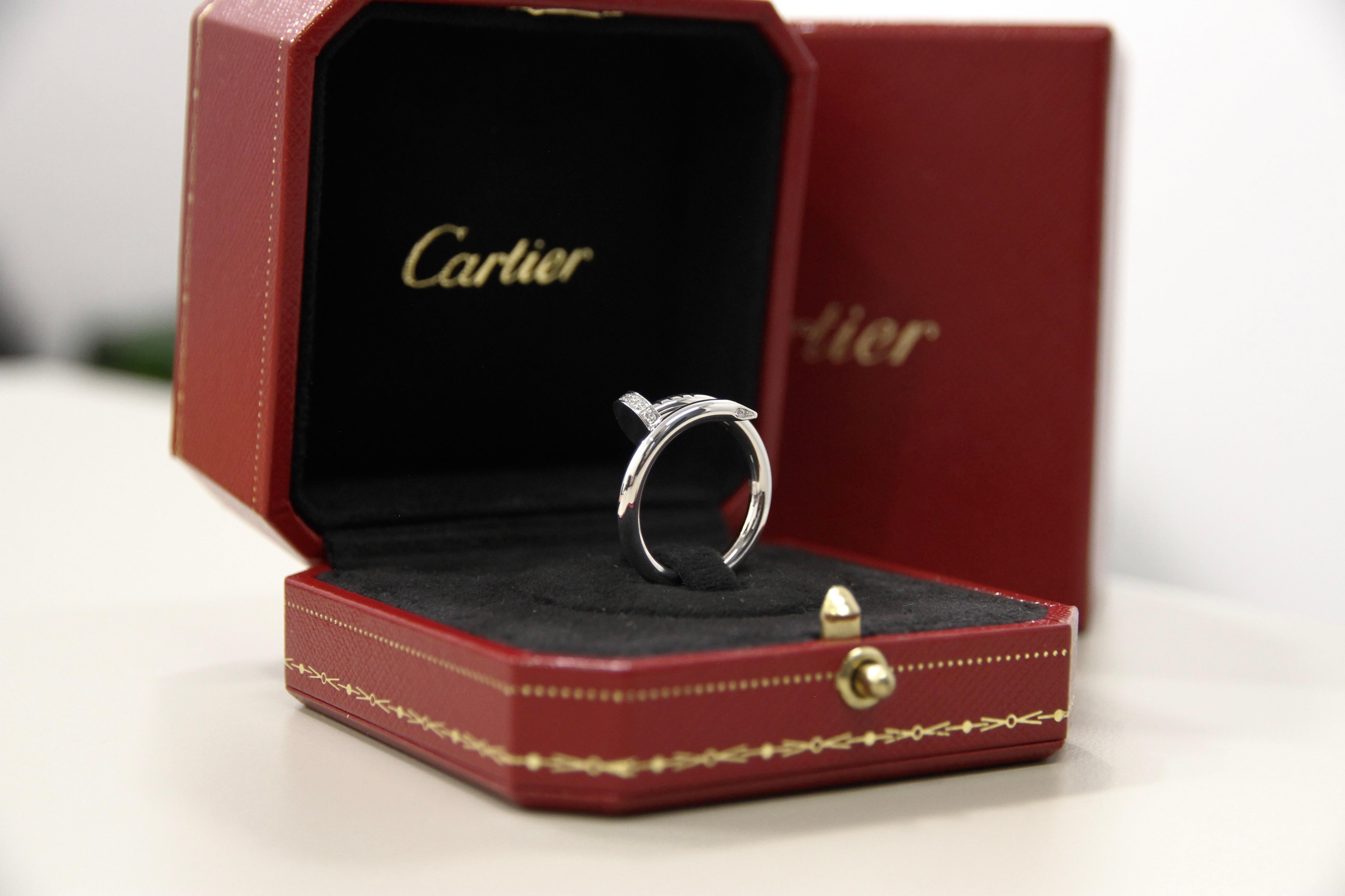 Cartier Juste Un Clou Anello in oro bianco misura 55 B4092755 in vendita 6