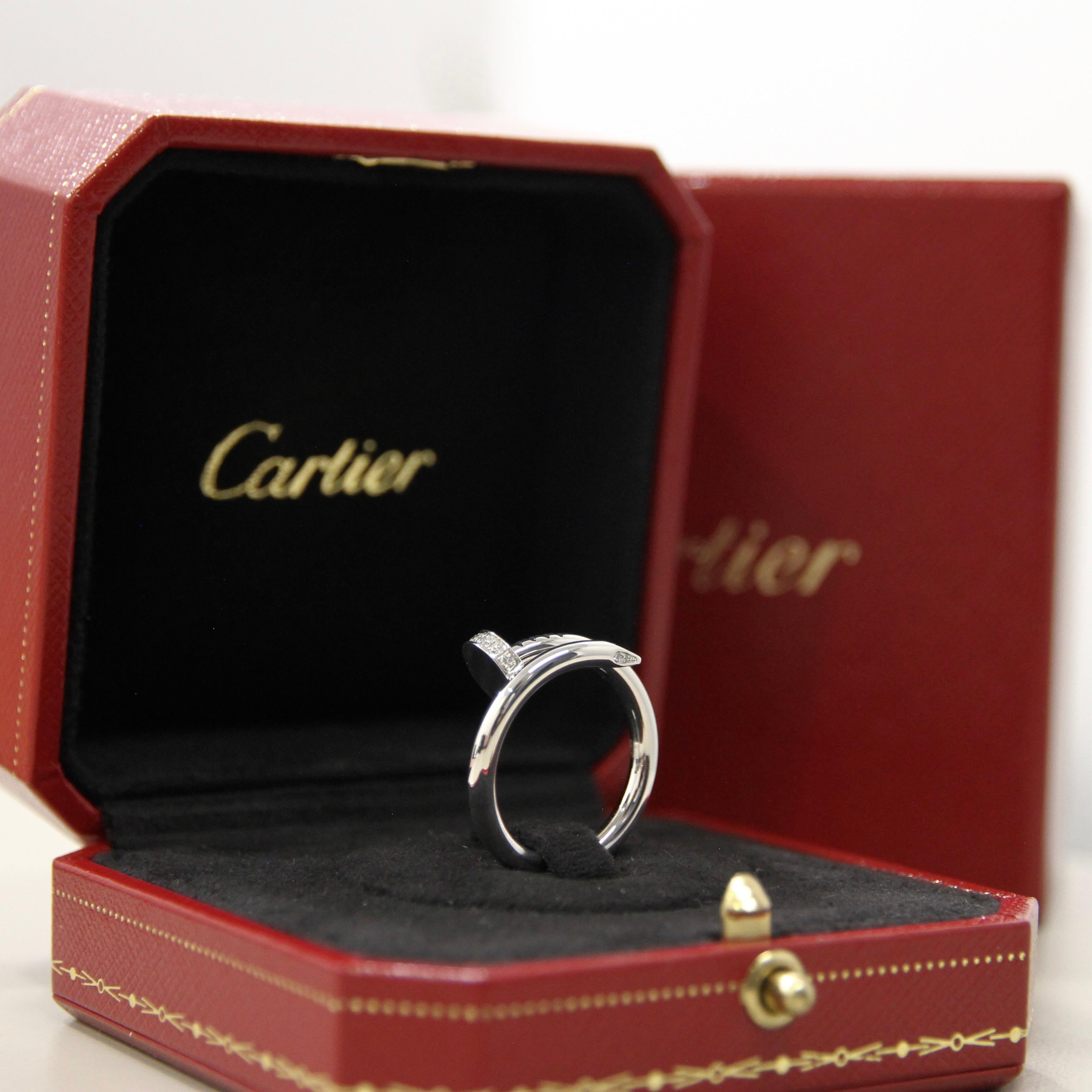 Cartier Juste Un Clou Anello in oro bianco misura 55 B4092755 in vendita 7