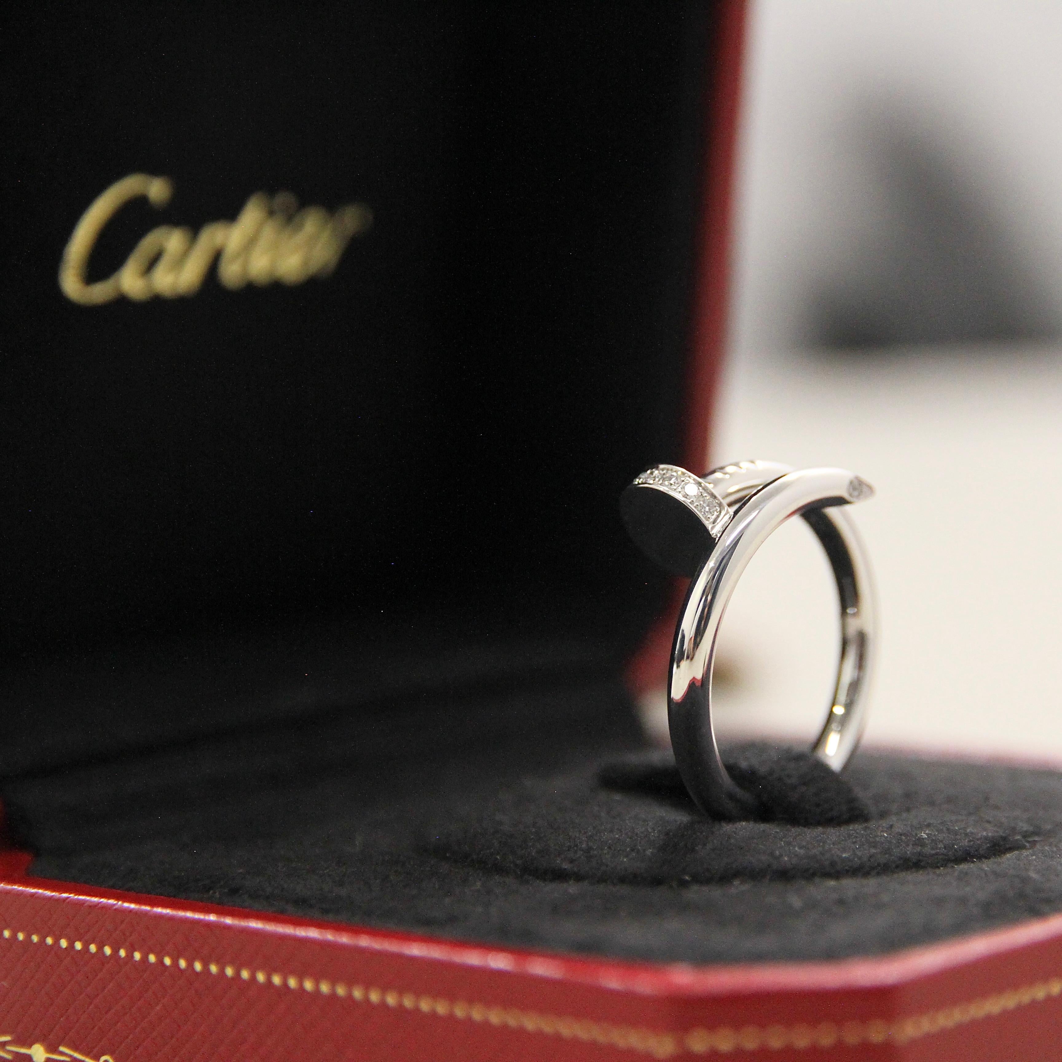 da uomo o donna Cartier Juste Un Clou Anello in oro bianco misura 55 B4092755 in vendita