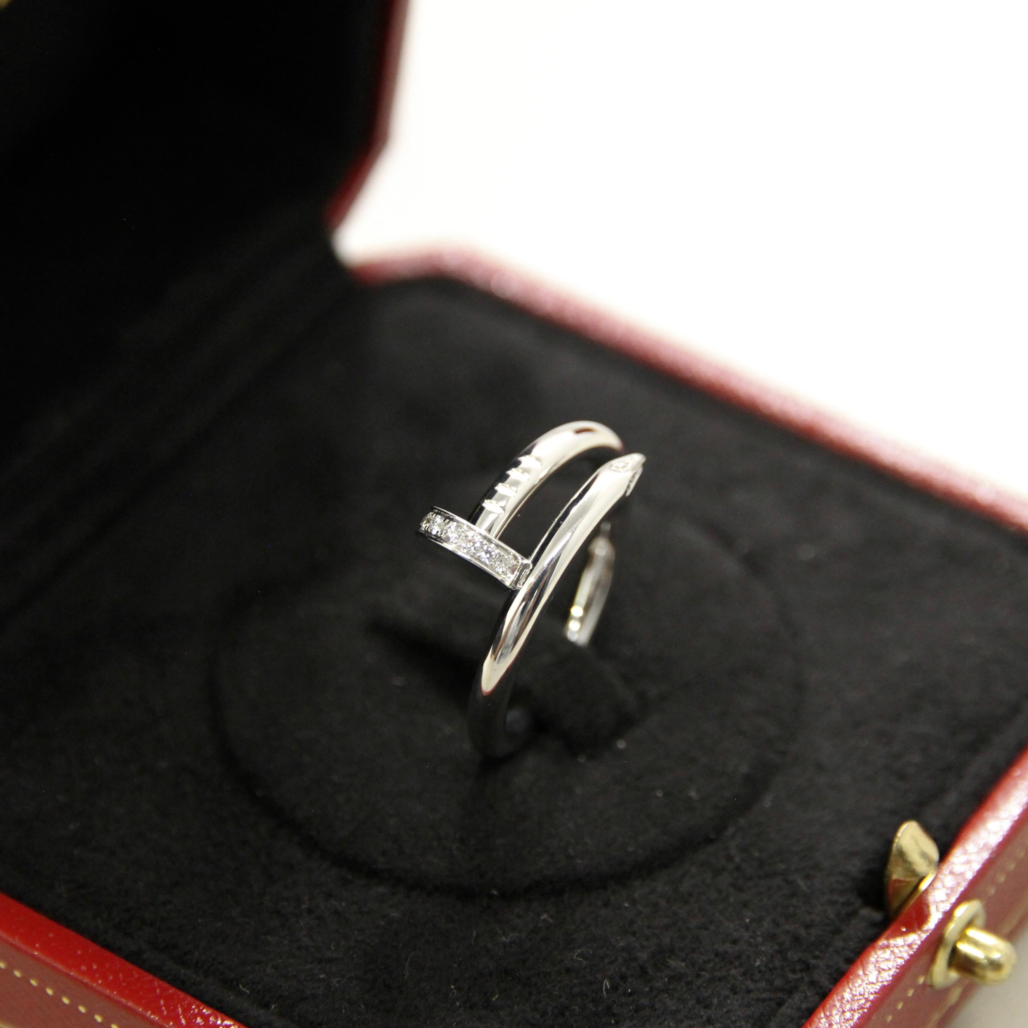 Cartier Juste Un Clou Anello in oro bianco misura 55 B4092755 in vendita 3