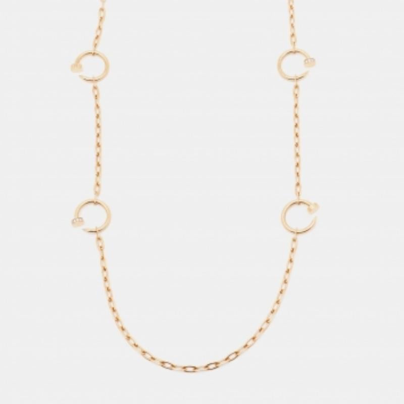 Cartier Juste Un Clou - Collana lunga con 6 motivi in oro rosa 18 ct. In condizioni buone in vendita a Dubai, Al Qouz 2