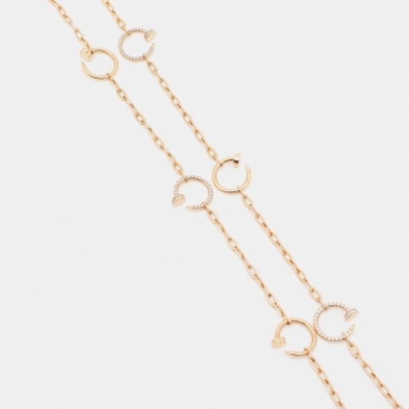 Cartier Juste Un Clou - Collana lunga con 6 motivi in oro rosa 18 ct. in vendita 2