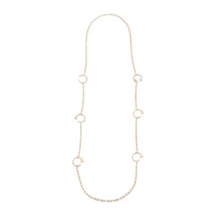 Cartier Juste Un Clou Diamanten 18k Roségold Lange Halskette mit 6 Motiven