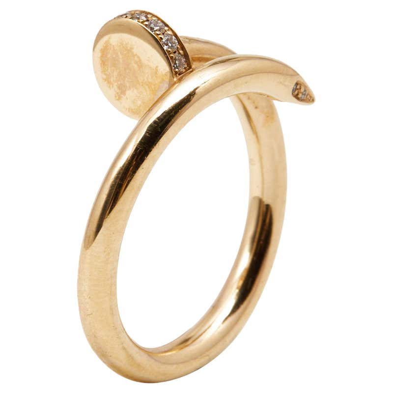 Cartier Juste un Clou Rose Gold Diamond Ring at 1stDibs | boucle clou ...