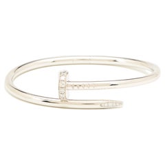 Cartier Juste Un Clou Diamonds 18K White Gold Bracelet 16