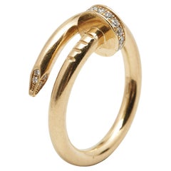 Cartier Juste Un Clou Diamanten 18k Gelbgold Ring Größe 54