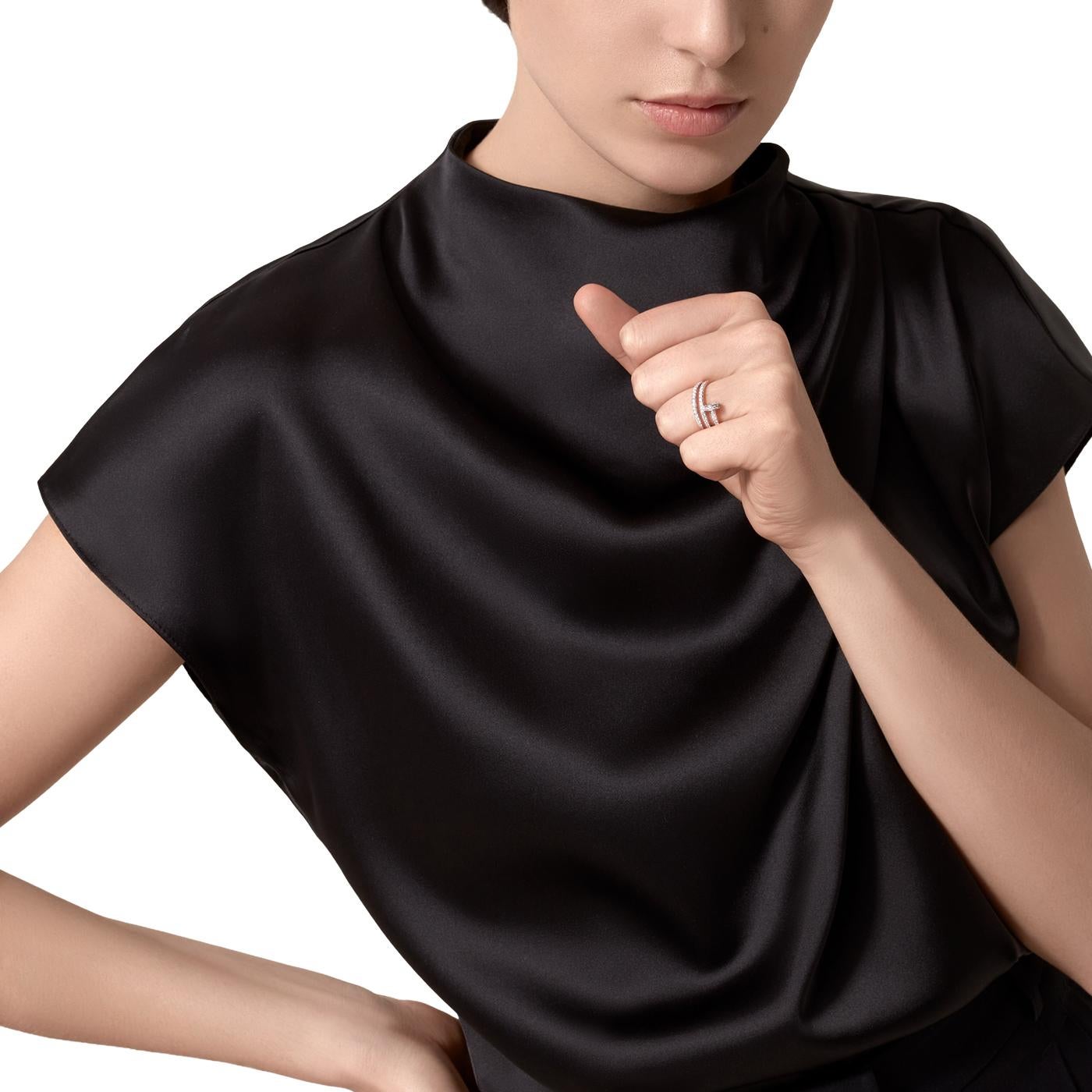 Cartier Juste un Clou Double Half-Paved 0.59ct Brilliant-Cut Diamond Ring en venta 5