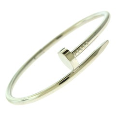 Cartier Juste Un Clou “NAIL” 18 Karat White Gold Bangle Bracelet