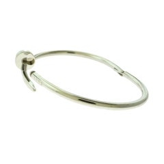 Cartier Juste Un Clou “NAIL” 18 Karat White Gold Bangle Bracelet