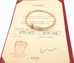 Cartier Juste Un Clou Nail 2.26 Carat Diamond Rose Gold Bangle Bracelet
