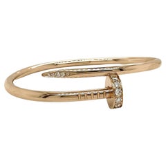 Cartier Juste un Clou NAIL Bracelet 18k Rose Gold, Diamonds 2020  Size 16