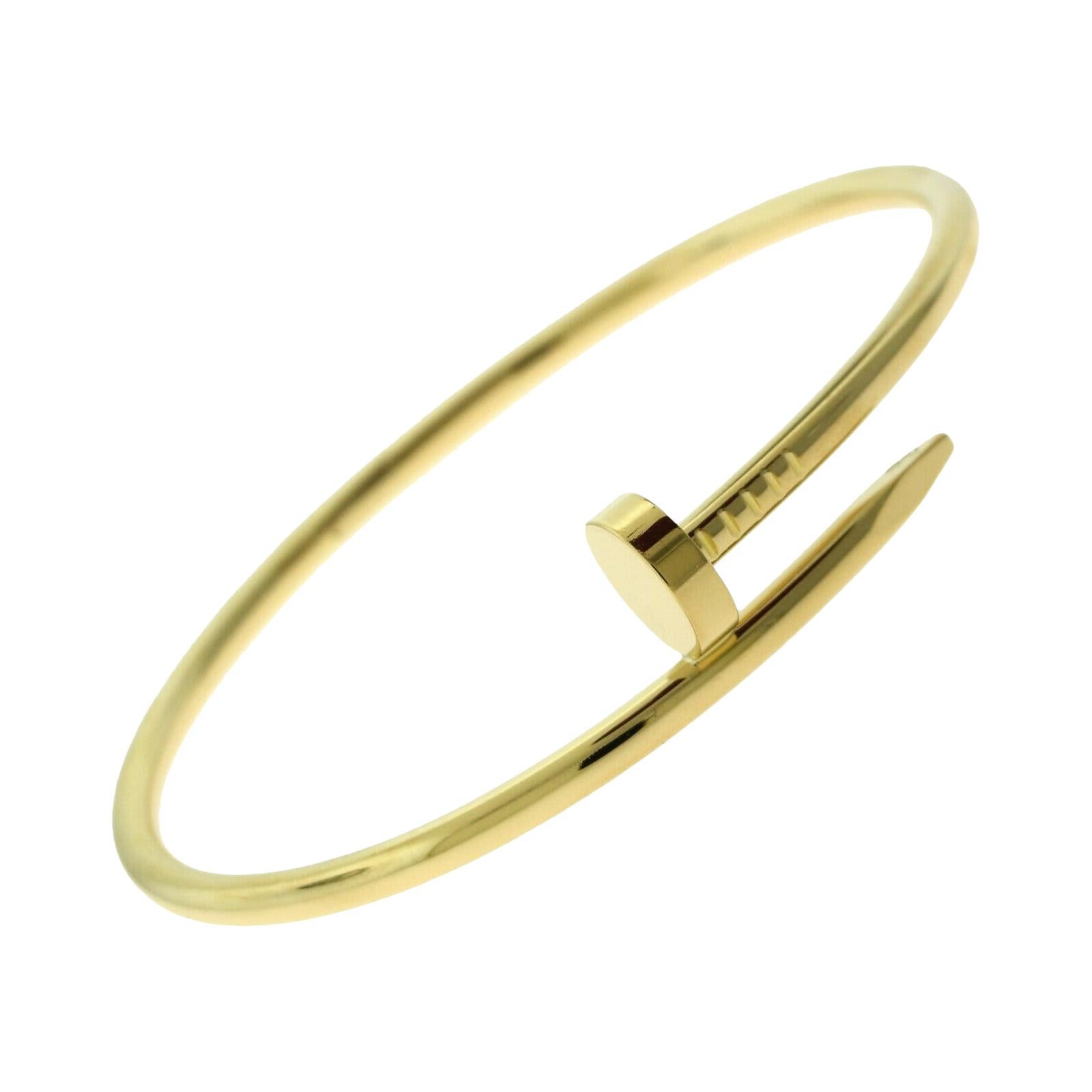 Cartier Juste Un Clou Diamond Nail Bracelet Rose Gold | Pampillonia  Jewelers | Estate and Designer Jewelry