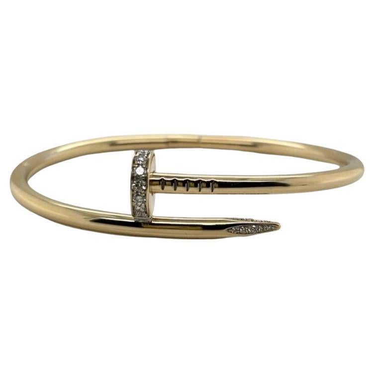 Cartier Juste Un Clou Nail Bracelet Yellow Gold size 17