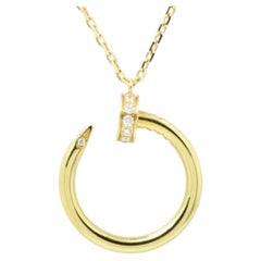 Cartier Juste un Clou Nail Diamant 18K Gelbgold Anhänger Halskette
