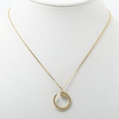 Cartier Juste un Clou Collana con ciondolo in oro giallo 18 carati con pave di diamanti al chiodo