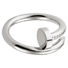 Cartier Juste un Clou Nail Ring classic Model 56 Size White Gold