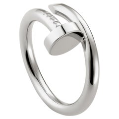 Cartier Juste un Clou Nail Ring classic Model 56 Size White Gold