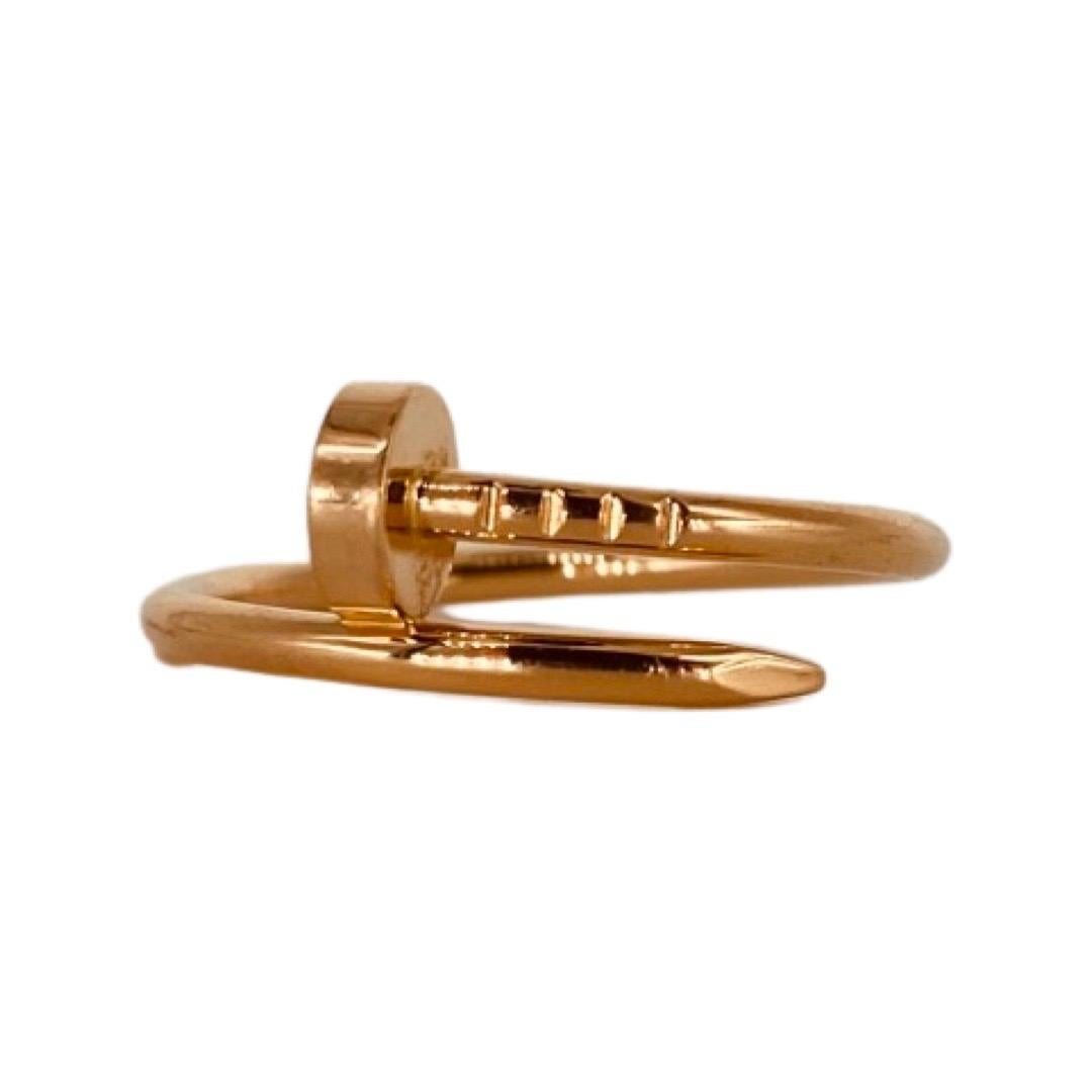 cartier rose gold nail ring