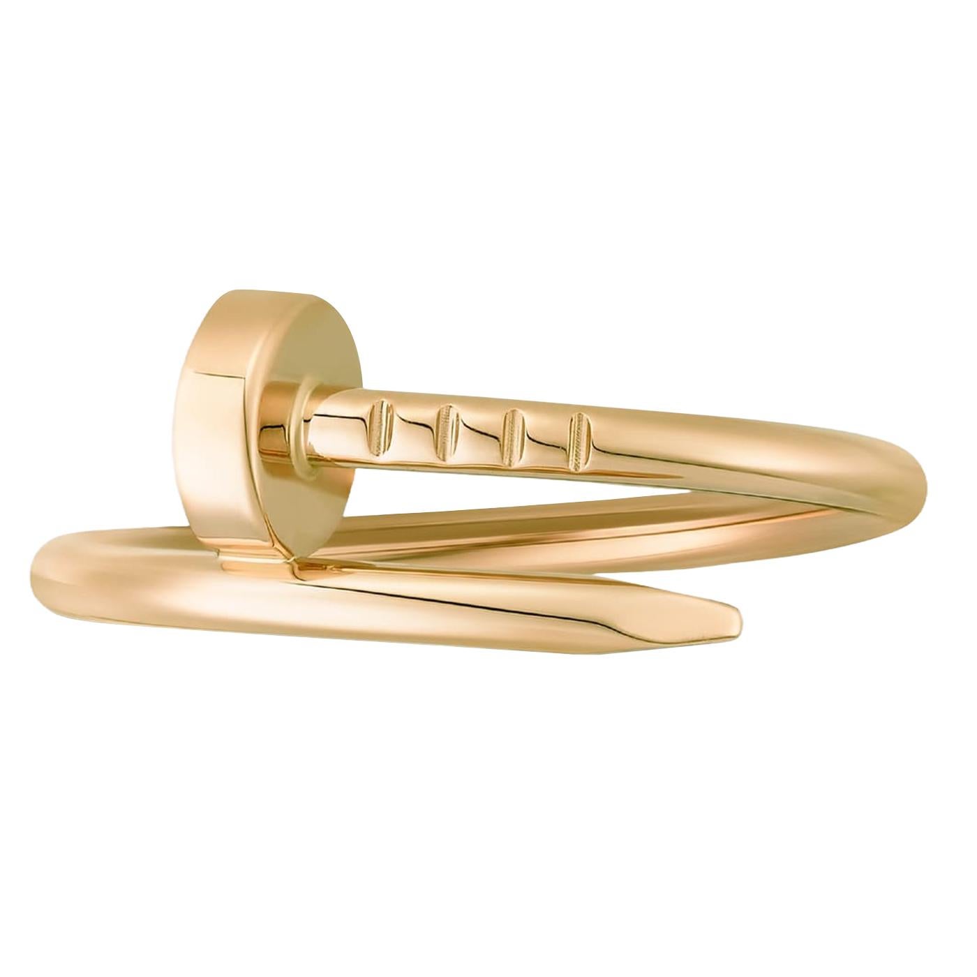 Cartier Juste Un Clou Nail Ring Small Model Yellow Gold 52 Size In Excellent Condition For Sale In Aventura, FL