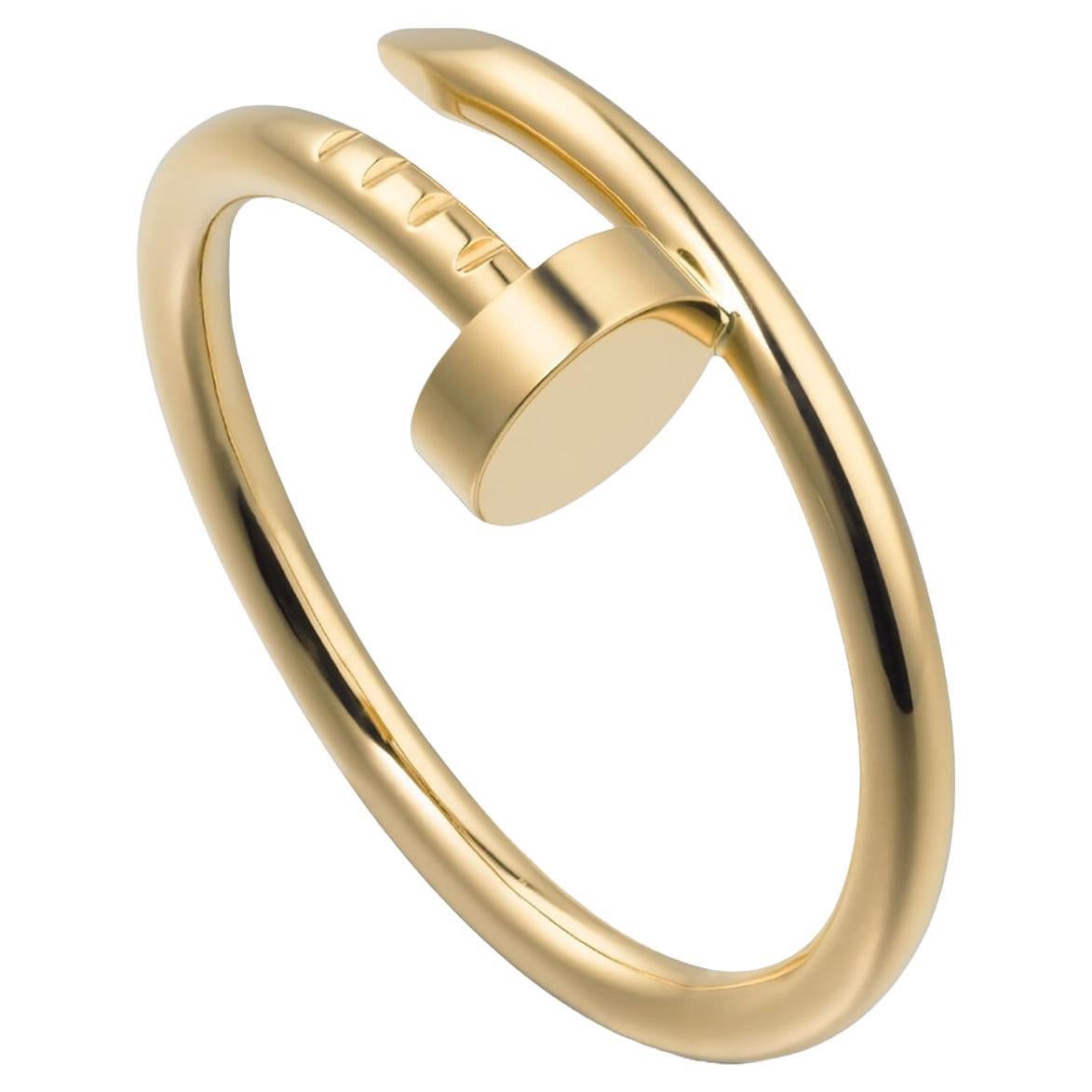 Cartier Juste Un Clou Nail Ring Small Model Yellow Gold 52 Size