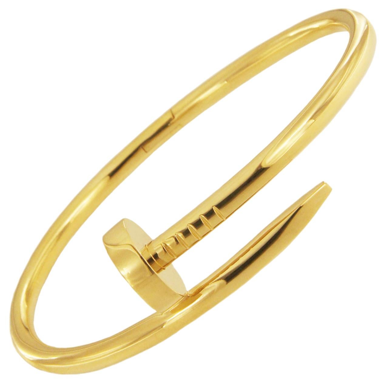 Cartier Juste Un Clou Nail Yellow Gold Bracelet
