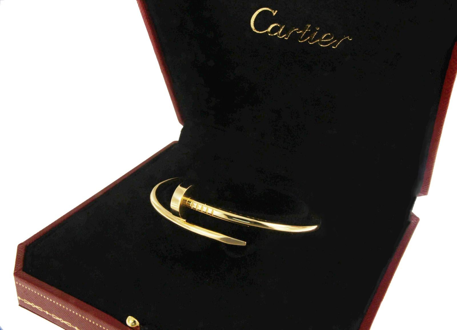 Women's Cartier Juste Un Clou Nail Yellow Gold Bracelet For Sale