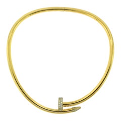 Cartier Juste un Clou Nail Yellow Gold Diamond Necklace, Large Model For  Sale at 1stDibs | cartier nail necklace, juste un clou necklace, nail  necklace cartier