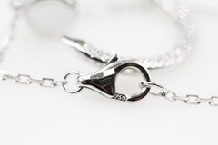 Cartier Juste un Clou Necklace, 18 Karat White Gold, Diamond Paved