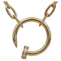 Cartier Juste un Clou Collana in oro giallo 18 carati con diamanti