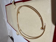 Cartier juste un clou necklace rose gold with diamonds