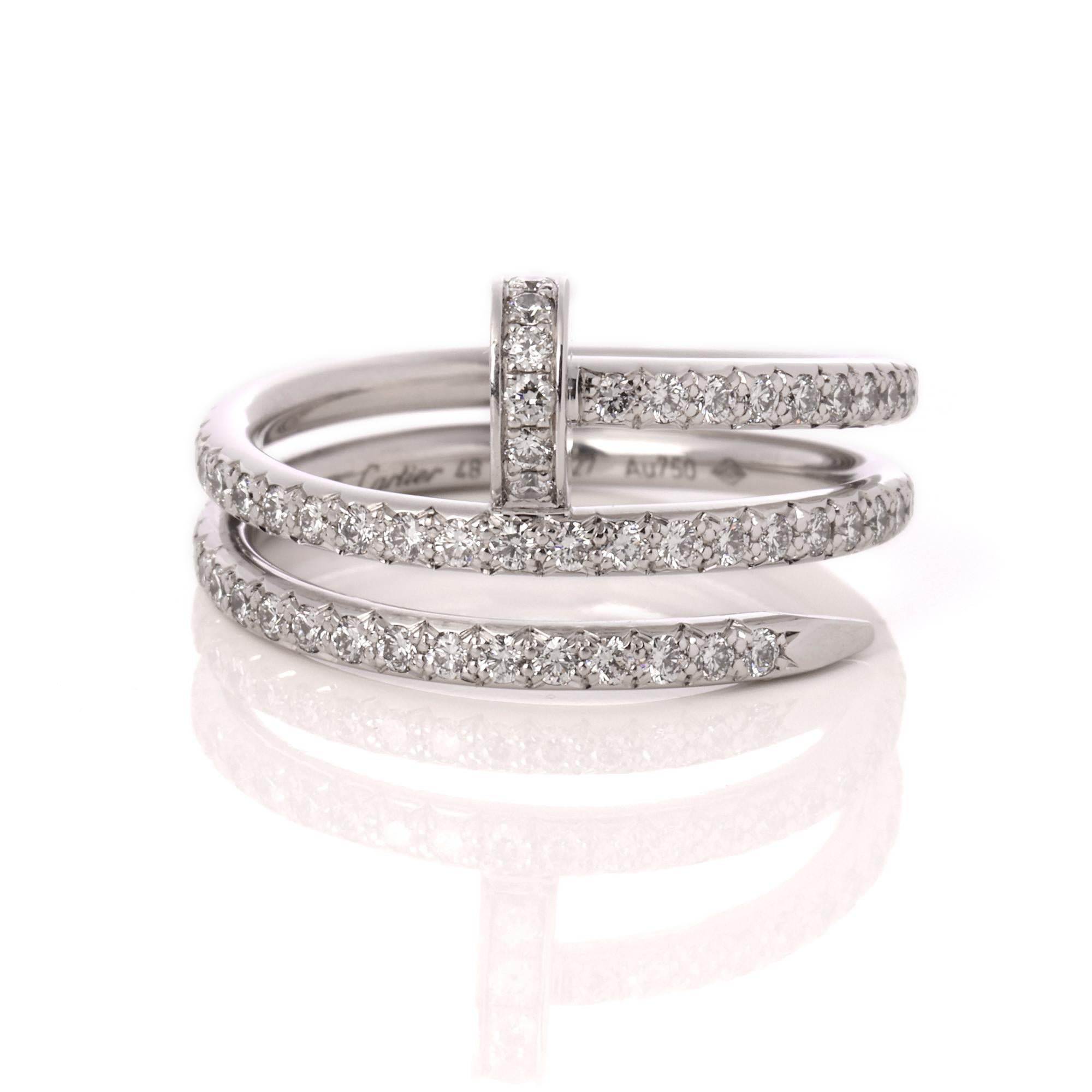 Cartier Juste Un Clou Pave Ring For Sale at 1stDibs | cartier ring ...