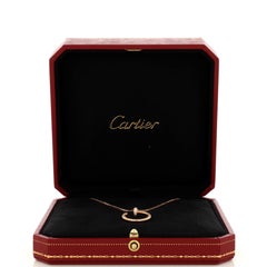 Cartier, collier pendentif Juste un Clou en or rose 18 carats et diamants pavés