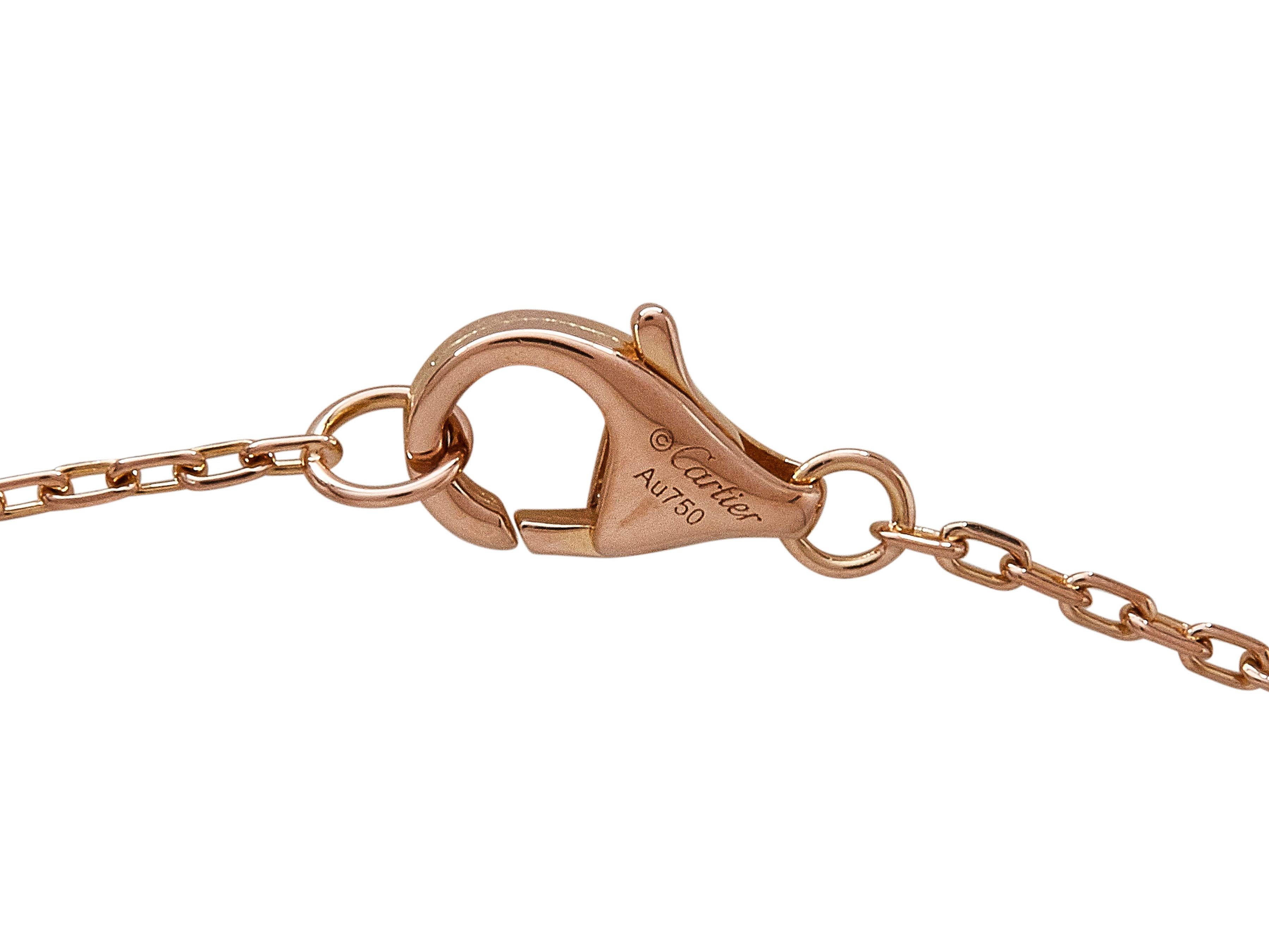 Cartier Juste un Clou Pendant Necklace 18K Rose Gold Diamond In Excellent Condition For Sale In New York, NY