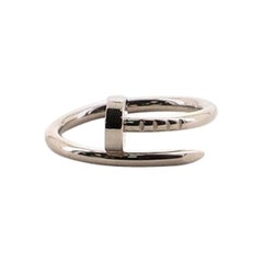 Cartier Juste Un Clou Ring 18 Karat White Gold Small 3.75 - 46