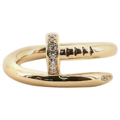 Cartier Juste Un Clou Ring 18 Karat Yellow Gold and Diamonds