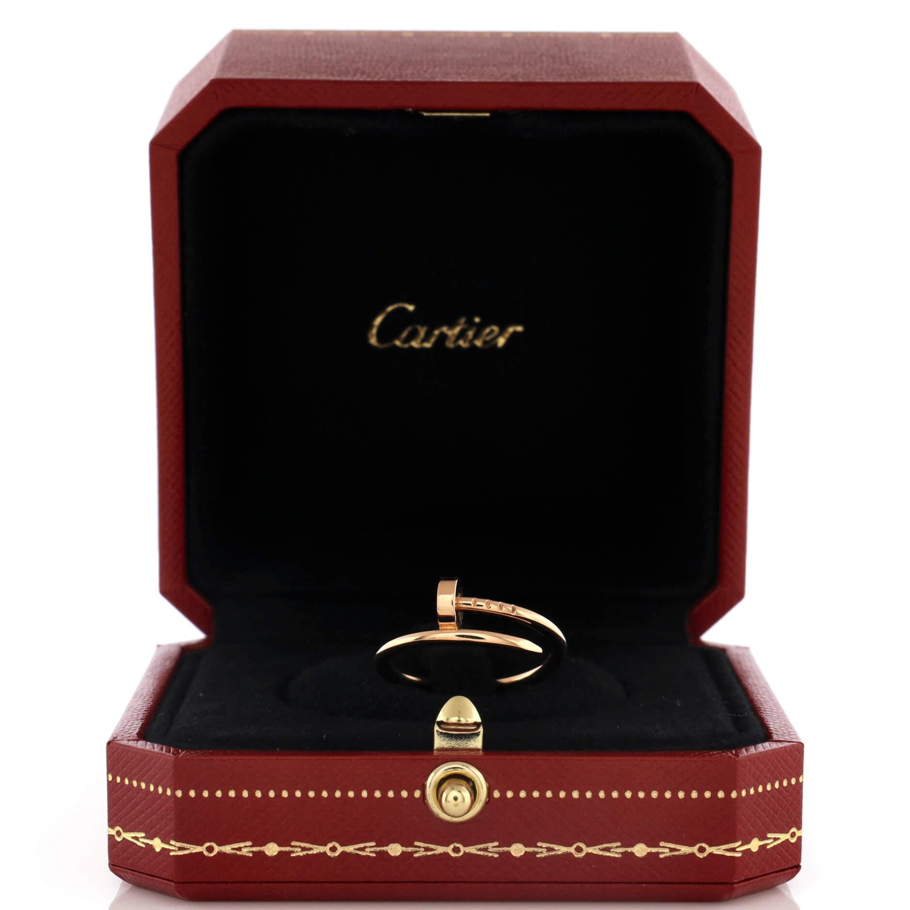 Condition: Great. Minor wear throughout.
Accessories: No Accessories
Measurements: Size: 9 - 60, Width: 1.80 mm
Designer: Cartier
Model: Juste un Clou Ring 18K Rose Gold Small
Exterior Color: Rose Gold
Item Number: 212042/3