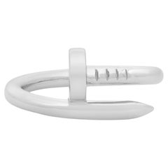 Bague Cartier Juste Un Clou en or blanc 18 carats US 7,25