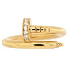 Cartier Juste un Clou Ring 18K Yellow Gold and Diamonds