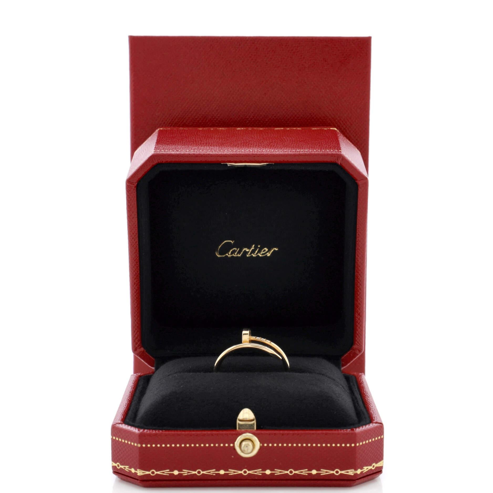 Condition: Great. Minor wear throughout.
Accessories:
Measurements: Size: 8 - 57, Width: 1.80 mm
Designer: Cartier
Model: Juste un Clou Ring 18K Yellow Gold Small
Exterior Color: Yellow Gold
Item Number: 231304/1