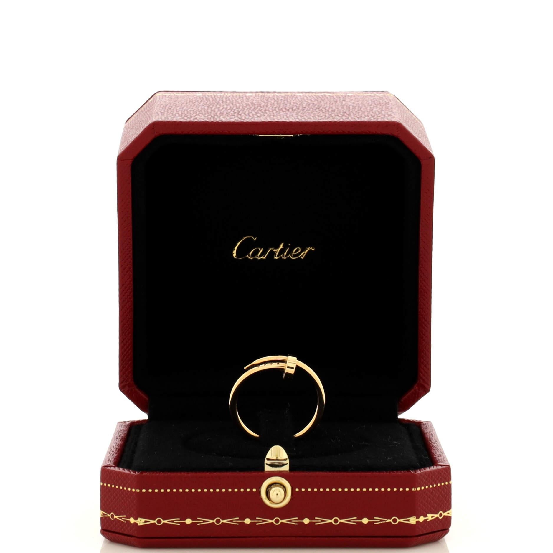 Condition: Excellent. Minor wear throughout.
Accessories: No Accessories
Measurements: Size: 6.75 - 54, Width: 1.80 mm
Designer: Cartier
Model: Juste un Clou Ring 18K Yellow Gold Small
Exterior Color: Yellow Gold
Item Number: 225163/1